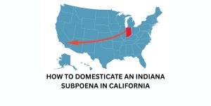 Indiana Subpoena in California