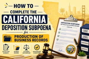 SUBP-010 Explained: How to Complete the California Deposition Subpoena for Production of Business Records
