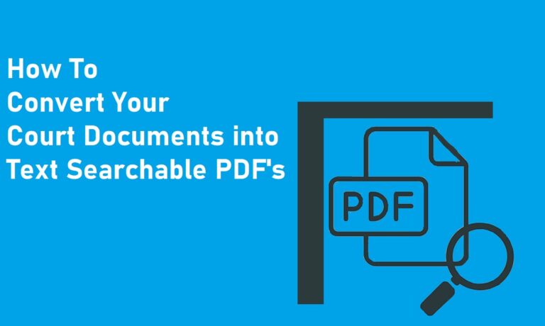 Convert Documents into Text-Searchable PDFs