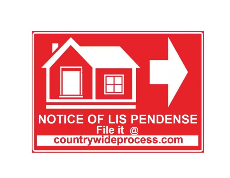 How to file a Notice of Lis Pendens in California