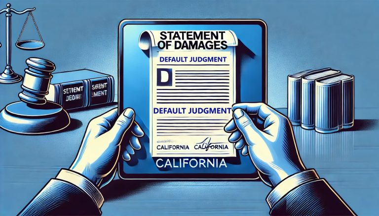 How to Serve a Statement of Damages in California: A Complete Guide