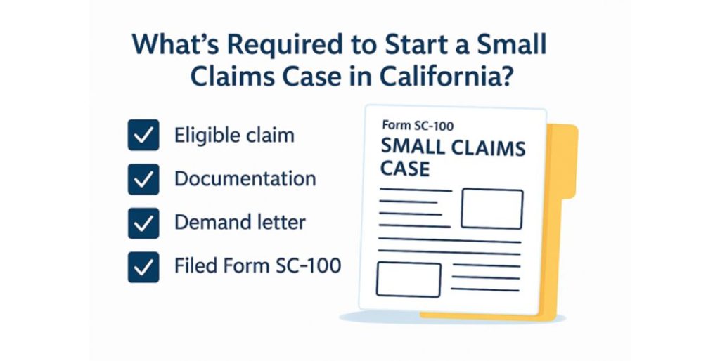 What’s Required to Start a Small Claims Case in California?