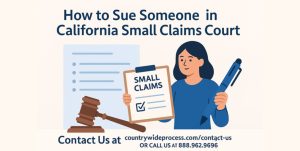 sue someone in California