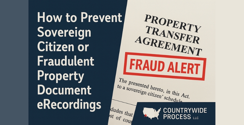 How to prevent Sovereign Citizen or Fraudulent Property document eRecordings