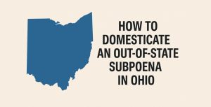 Subpoena in Ohio