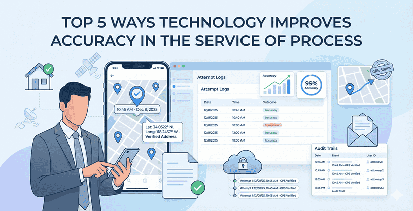 Top 5 Ways Technology Improves Accuracy in the Service of Process